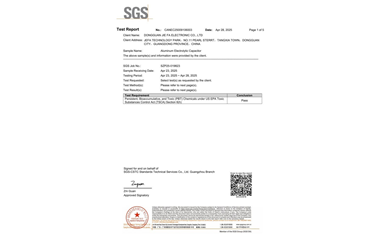 环保测试报告 TSCA CANEC25009106003