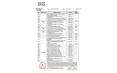 环保测试报告 PFAS CANEC25009106005