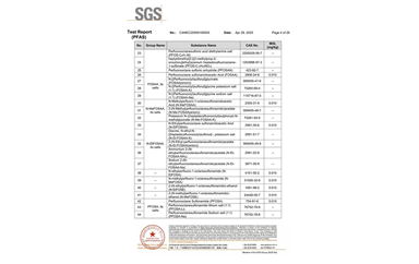 环保测试报告 PFAS CANEC25009106005