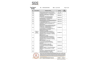 环保测试报告 PFAS CANEC25009106005