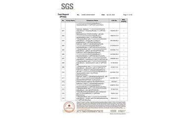 环保测试报告 PFAS CANEC25009106007