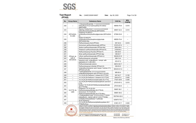 环保测试报告 PFAS CANEC25009106007