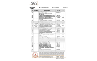 环保测试报告 PFAS CANEC25009106007