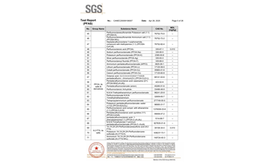 环保测试报告 PFAS CANEC25009106007
