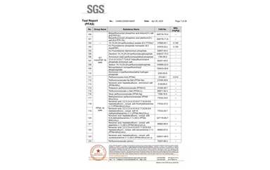 环保测试报告 PFAS CANEC25009106007