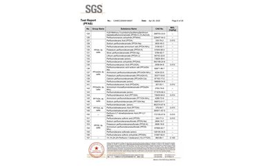 环保测试报告 PFAS CANEC25009106007