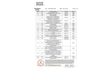 环保测试报告 SVHC CANEC25009119801