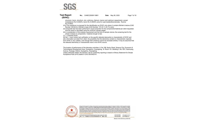 环保测试报告 SVHC CANEC25009119801